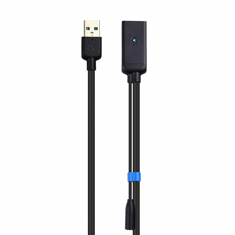 كبل تمديد USB 3.0 ذكر إلى أنثى مكرر إشارة مكبر للصوت الحبل مع محول الطاقة 5V / 2A